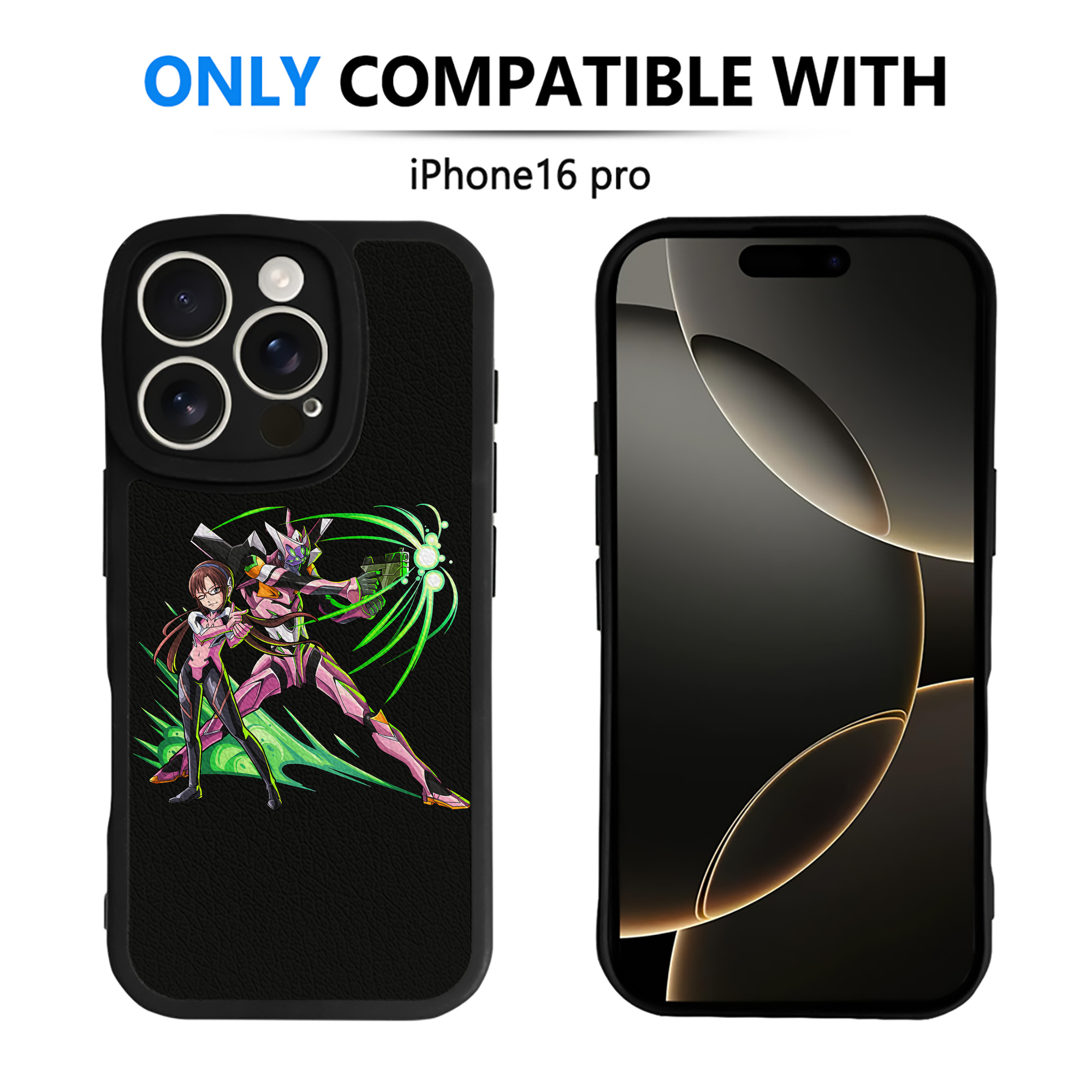 （画像用） EVA 新世紀エヴァンゲリオン 【iPhone 16シリーズ対応】シリコンスマホケース（レザー調） 材質：シリコン